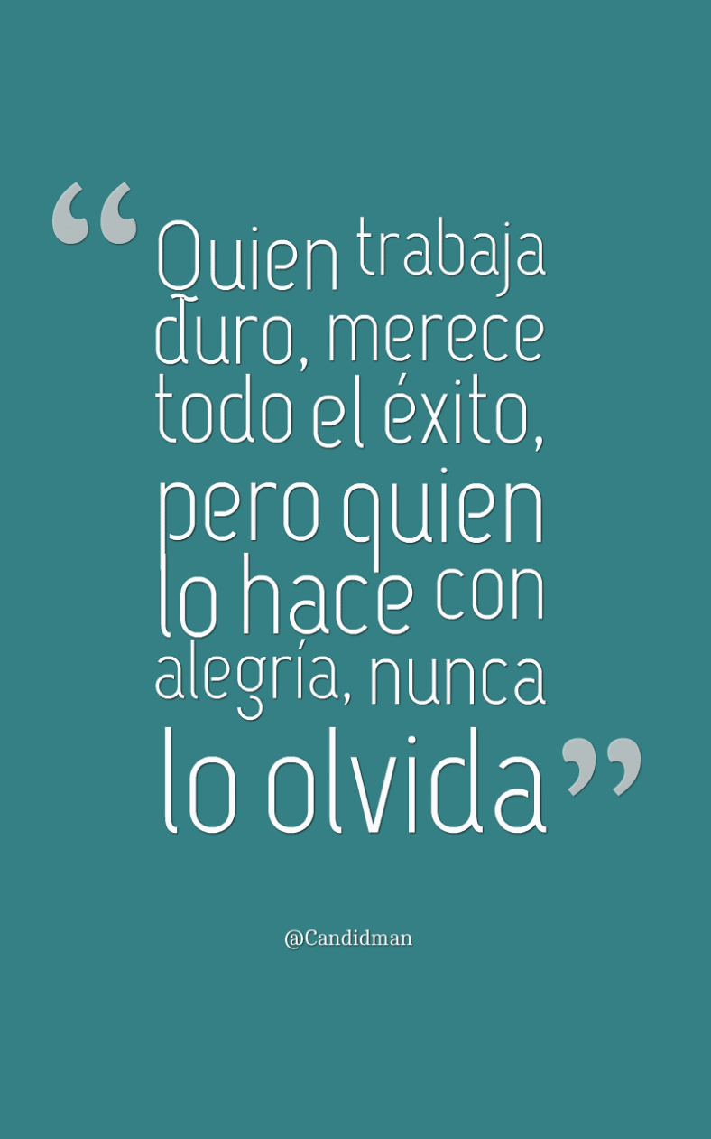 frase de trabajar