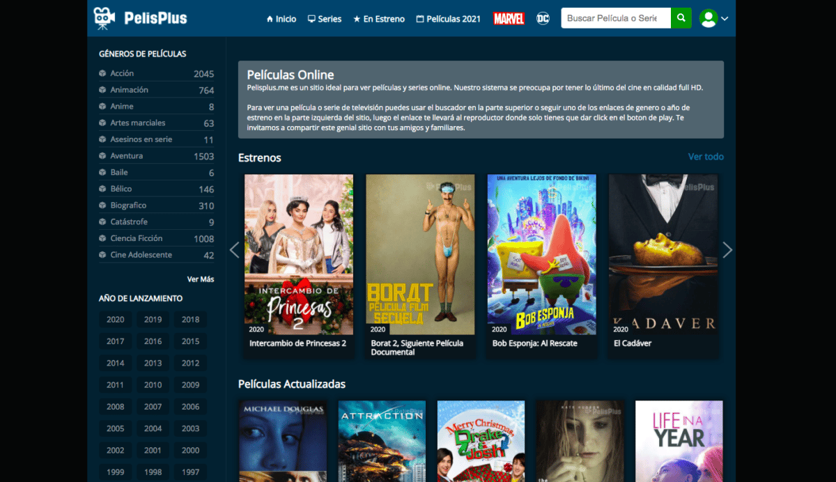 mejores paginas para ver peliculas online